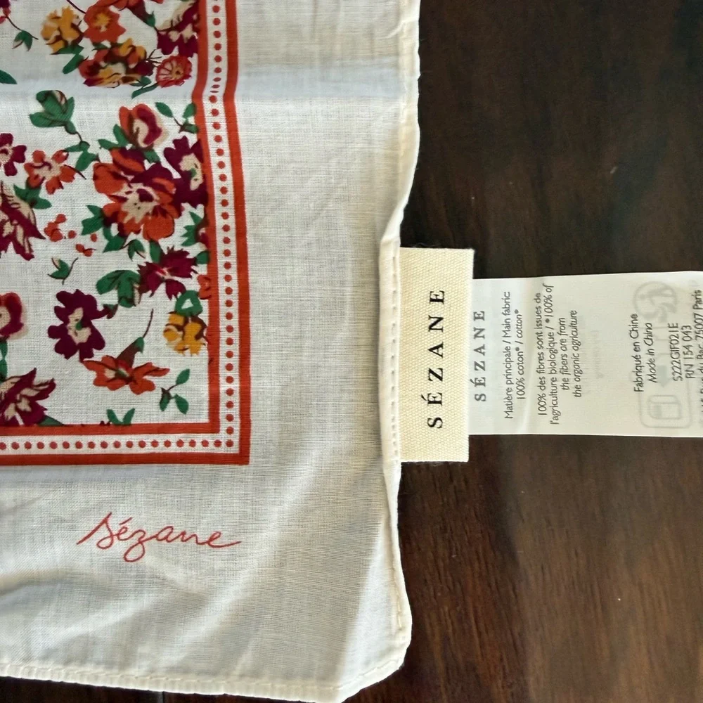 Sezane Floral Scarf - Picture 7 of 7